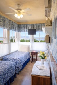 twin beds in Fergusson Room at Bottger Mansion