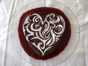 Valentine's Day Heart Cake