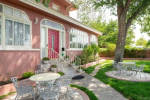 Front Yard and Patio of Bottger Mansion