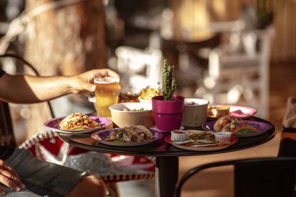 Outside dining with an array of Mexican Food Specialties at the top Albuquerque restaurants