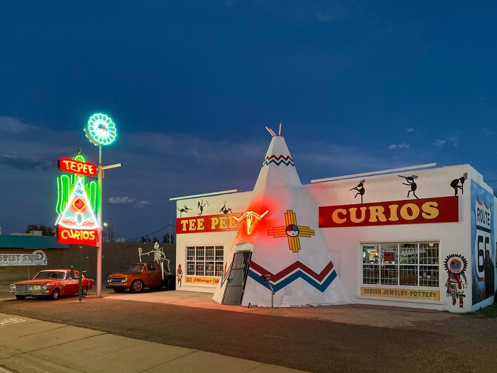 Roadside stop at Tucumcari along Route 66 New Mexico