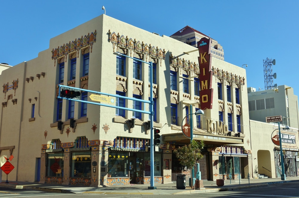 Kimo Theater is one of the most haunted places in Albuquerque, and you'll see it on Old Town ghost tours